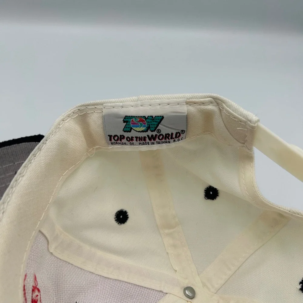 Top of the World Snapback Hat Mens OSFM White Mug Root Beer Embroidered Cap